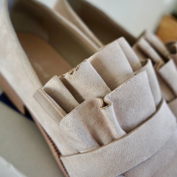 Pour La Victoire Tenlyks Loafers Size 7.5 in Jasmine Kid Suede - Picture 3 of 13